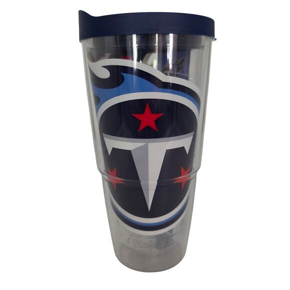 tervis Other - TERVIS NFL Tennessee Titans 24oz Insulated Tumbler Travel Cup Clear Blue W/ Lid